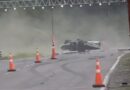 Accidente en el Picódromo: un Ford Falcon despistó y volcó en una carrera
