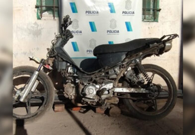 Encuentran en Río Tala una moto robada en San Pedro
