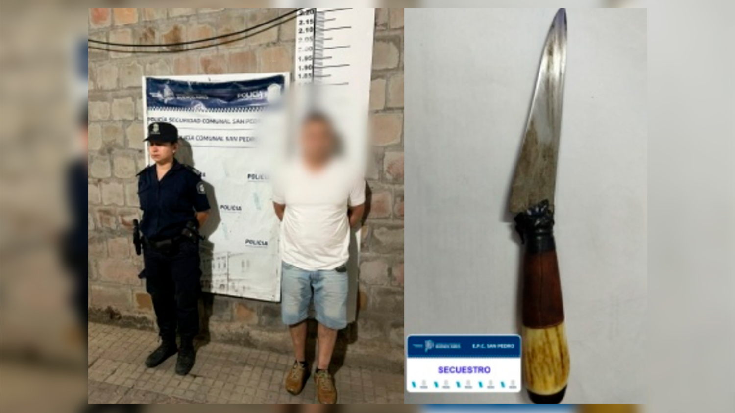 Un hombre fue detenido tras amenazar de muerte a su pareja con un arma ...