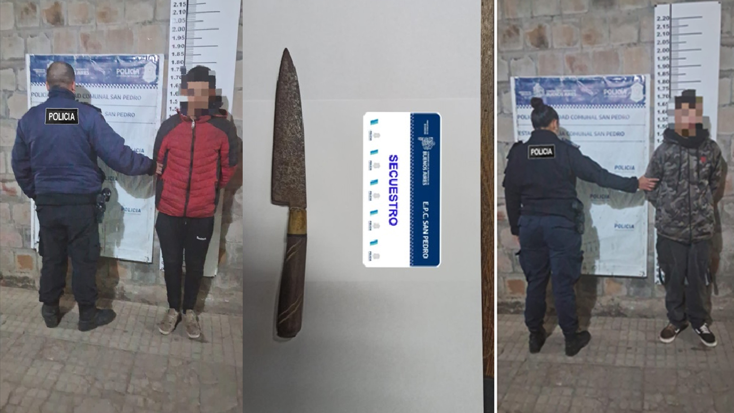 Dos aprehendidos en operativos: uno con arma blanca y otro con captura ...