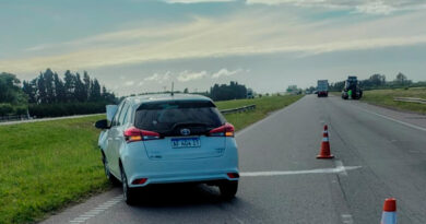 Accidente en la ruta 9: una mujer resultó con lesiones leves tras la colisión entre un auto y un camión