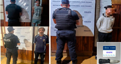 Tres aprehendidos en distintos operativos policiales por amenazas, disturbios y portación de arma blanca