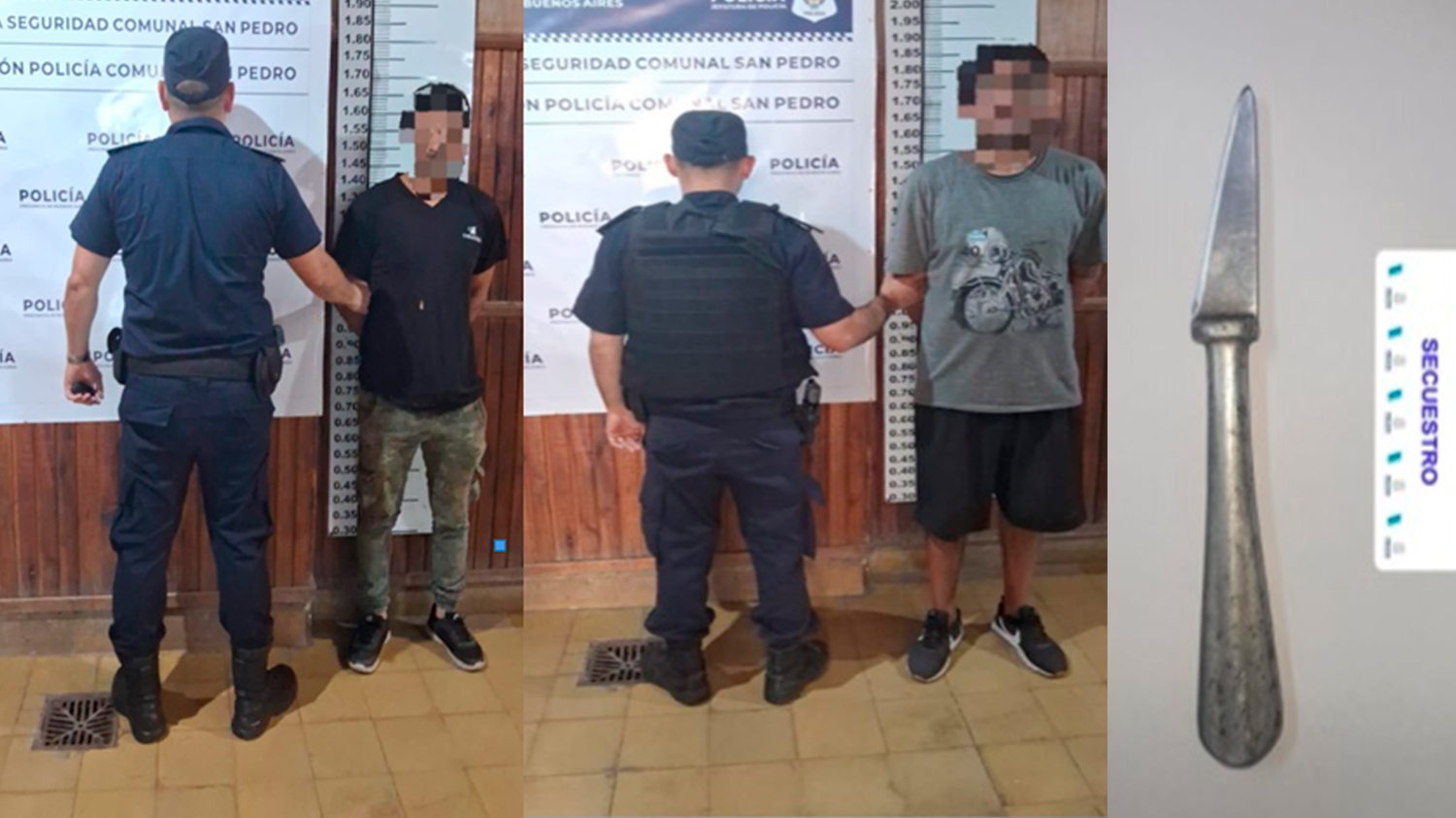 Dos aprehendidos en distintos operativos por portar un arma blanca y ...