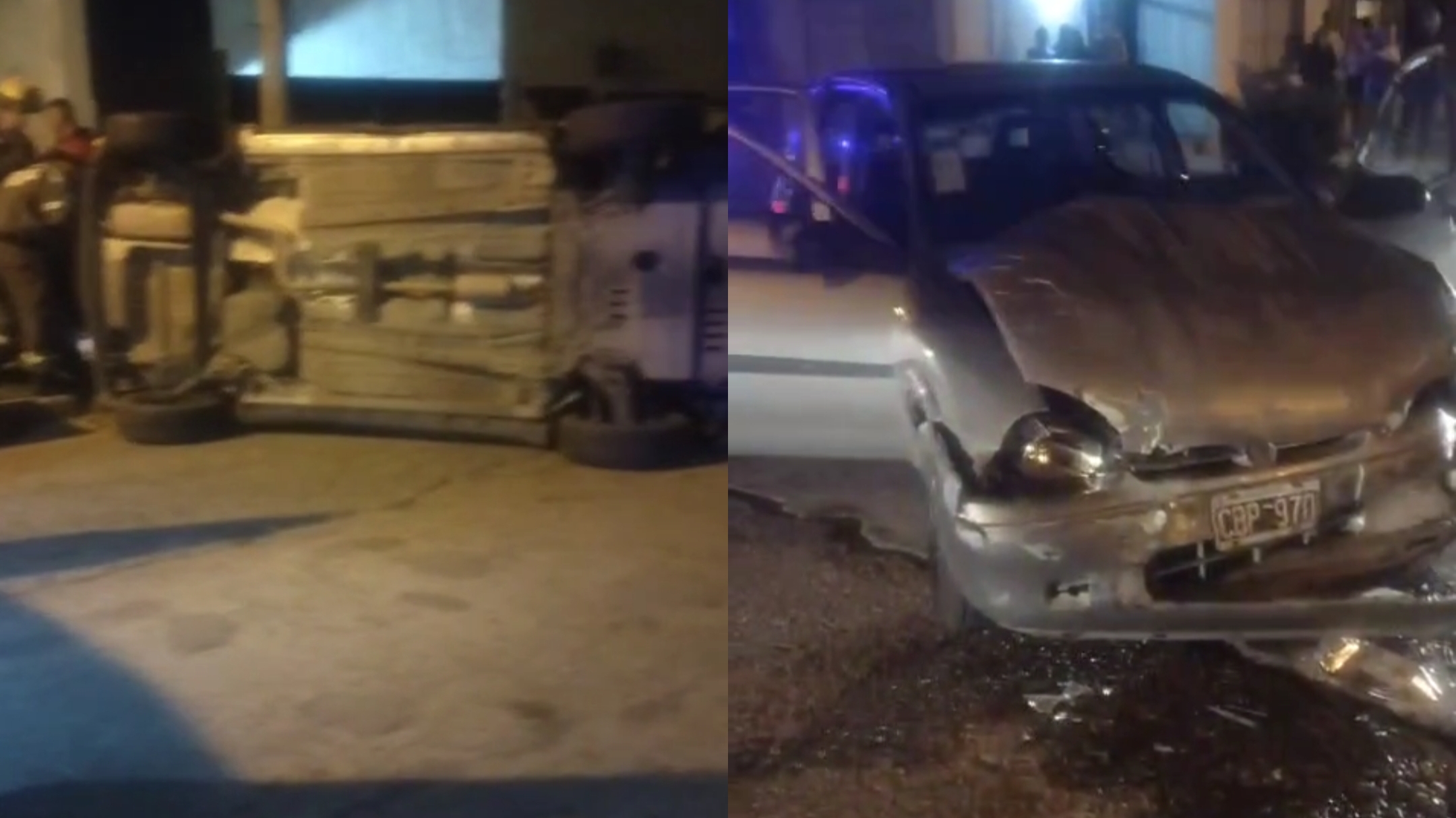 Fuerte impacto entre un auto y una camioneta terminó con una Ecosport ...