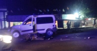 Choque en Ruta 1001: el motociclista permanece internado con lesiones de gravedad