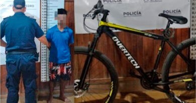 Rápido operativo policial permitió recuperar una bicicleta robada y aprehender a un delincuente