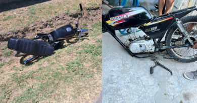 Apareció desarmada la moto robada durante la madrugada en una vivienda