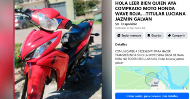 Robo de motocicleta: la víctima advierte que será dada de baja si no aparece
