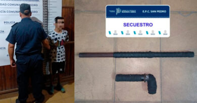 Detienen a un violento joven que amenazó a su ex pareja con una “tumbera”