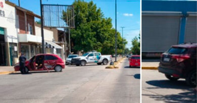 Accidente: fuerte impacto entre dos vehículos en la Av. Sarmiento