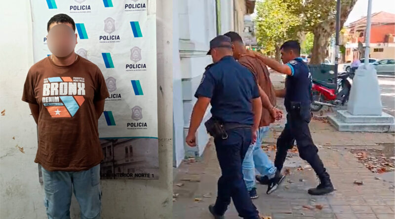 Detienen en Zárate a un acusado de robo agravado el violento asalto en Gomendio y San Martín, tras ser reconocido por cámaras