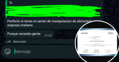 Alertan por intento de estafa laboral usando el nombre de una pizzería local