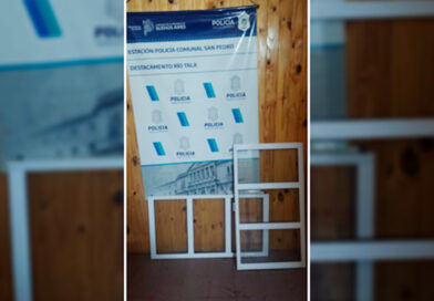 Río Tala: robaron una ventana de una iglesia evangélica y el sospechoso escapó al ver a la policía