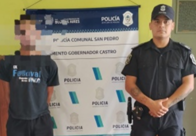Aprehenden a un hombre por violar una restricción perimetral en Gobernador Castro