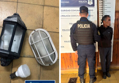 Detienen a un hombre por robar luminarias de una vivienda deshabitada