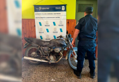 Hallan una moto con pedido de secuestro activo en Gobernador Castro