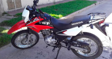 Difundieron en redes el robo de una moto Honda
