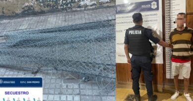 Detienen a un hombre por intentar robar alambrado en un paso a nivel