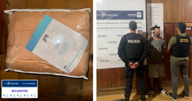 Vecino detuvo a delincuente  de 19 años que le había robado un acolchado