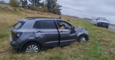 Vuelco en Ruta 9: una camioneta despistó tras la explosión de un neumático