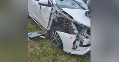 Accidente y vuelco en el km. 146 de la Ruta 9: un herido