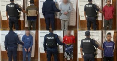 Siete aprehendidos y un policía herido tras incidentes durante un allanamiento en La Tosquera
