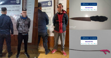 Aprehendieron a dos hombres armados tras distintos incidentes en la vía pública