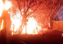 Un incendio destruyó por completo una vivienda en Baradero