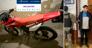 Aprehendieron a un motociclista por circular con una moto adulterada