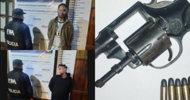 Dos hombres fueron detenidos en río tala por amenazas, resistencia a la autoridad y tenencia ilegal de arma de fuego