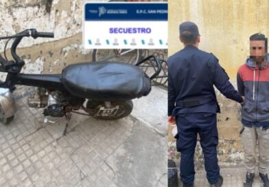 Recuperan motocicleta con pedido de secuestro activo y demoran a un joven en Pellegrini al 1100