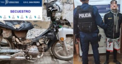 Recuperan una motocicleta robada y aprehenden a dos jóvenes
