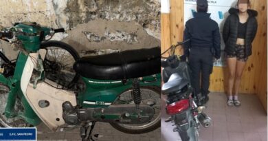 Hallaron una moto abandonada y otra circulaba con numeración adulterada
