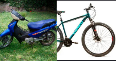 Delincuentes entraron a una vivienda y se llevaron una moto y una bicicleta