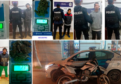 Controles policiales: demoraron a tres personas con drogas, dos por disturbios y secuestraron una moto