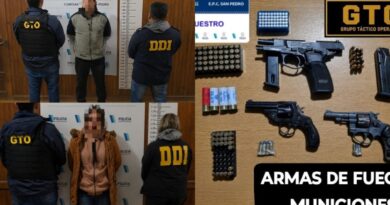Tras una investigación por robo, detuvieron a dos sospechosos armados