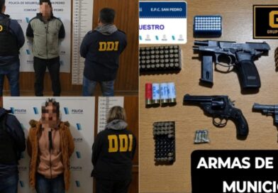Tras una investigación por robo, detuvieron a dos sospechosos armados