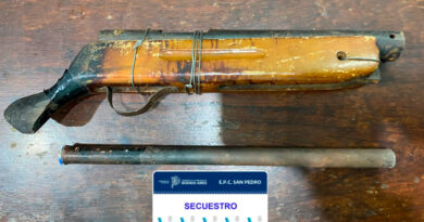 Un adolescente fue aprehendido tras efectuar disparos con una «tumbera»