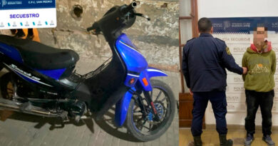 Recuperaron una motocicleta robada y aprehendieron a un joven de 20 años