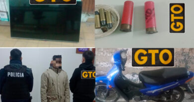 Allanamiento por un robo: recuperaron un televisor, secuestraron una moto y detuvieron a un sospechoso