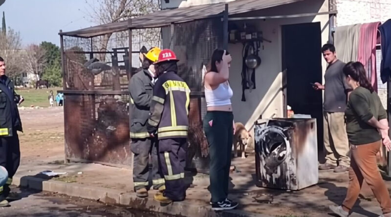 Un principio de incendio en un lavarropas movilizó a Bomberos en San Martín al 3300