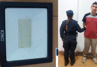 Detuvieron a un hombre acusado de robar un reflector de una fábrica de dulces