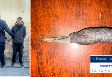 Aprehendieron a un hombre armado con un elemento punzante tras alterar el orden público