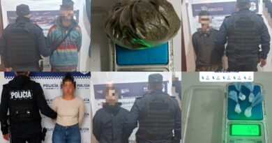 Operativos policiales dejaron aprehensiones por drogas, disturbios y un pedido de paradero activo