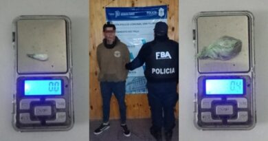 Joven fue aprehendido en Río Tala con cocaína y marihuana durante un operativo policial