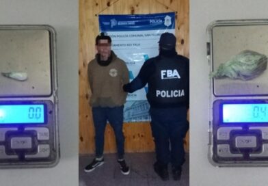 Joven fue aprehendido en Río Tala con cocaína y marihuana durante un operativo policial
