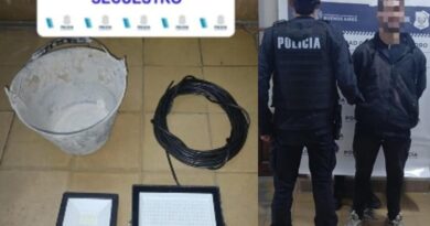 Detuvieron a un joven de 20 años por robar elementos de una obra en construcción