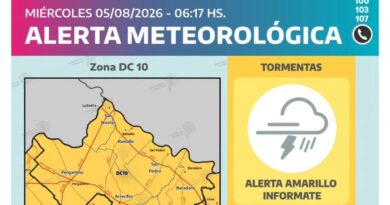 Emitieron un alerta meteorológico para San Pedro por tormentas fuertes para el día jueves