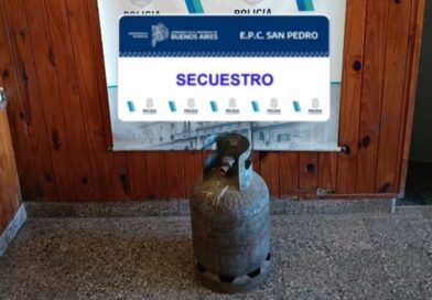 Encontraron entre los pastizales una garrafa que había sido robada horas antes en Gobernador Castro
