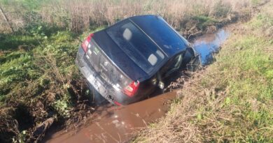 Despistó un auto en la Ruta 191: una persona fue trasladada
